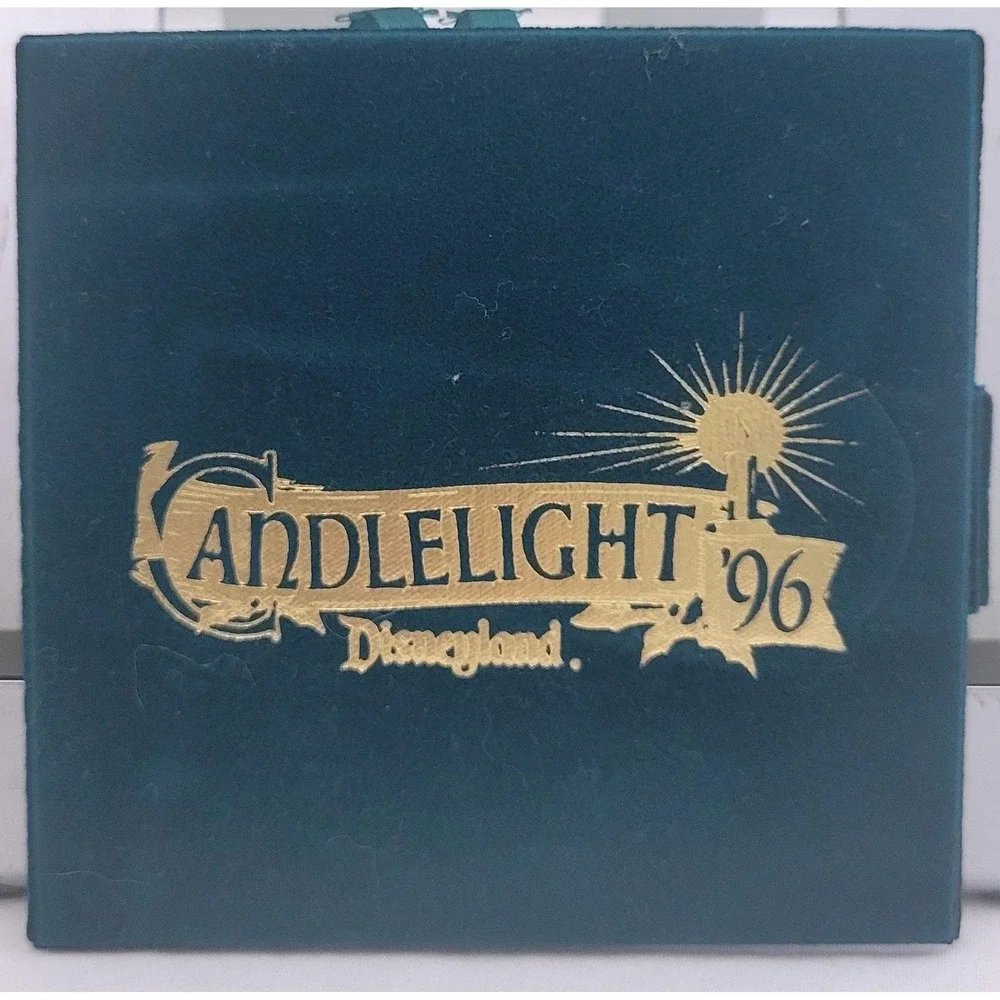 VINTAGE DISNEYLAND Candlelight‎ '96 Ornament Pewter Mickey Mouse MADE IN USA